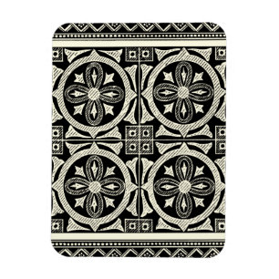 Magnet Flexible Motif noir et blanc de mandala par le studio de