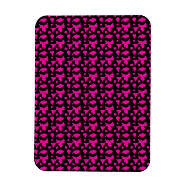 Magnet Flexible Motif Rose Abstrait (Vertical)