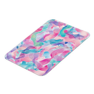 Magnet Flexible Motif ruban abstrait pastel