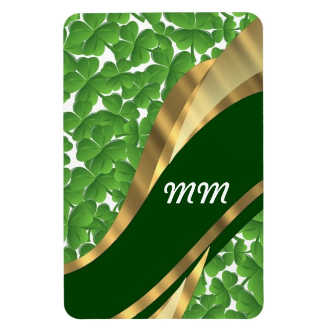 Magnet Flexible Motif shamrock vert (Vertical)