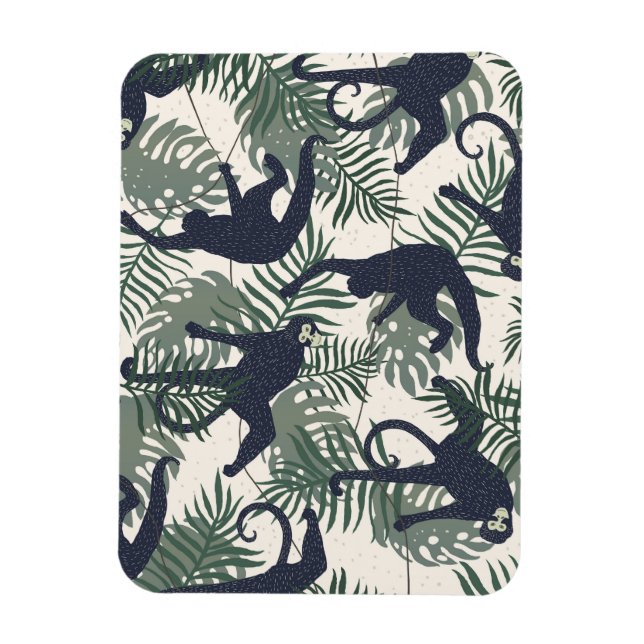 Magnet Flexible Motif singe vintage (Vertical)