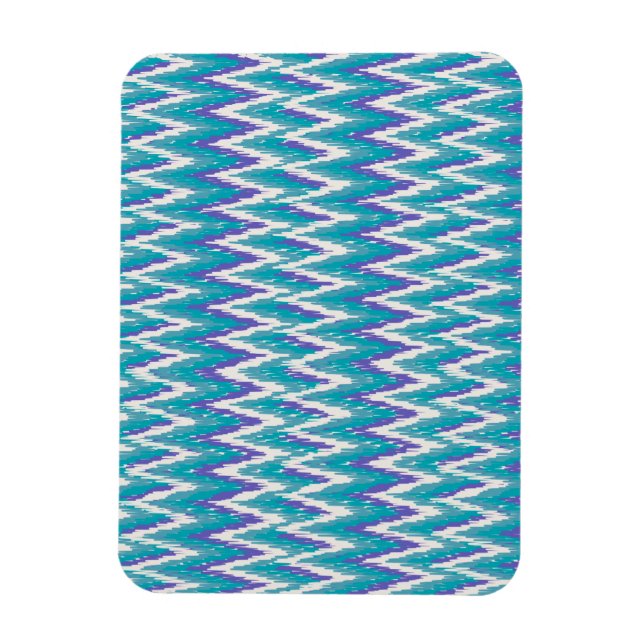Magnet Flexible motif turquoise et Amethyst iKat ZigZag (Vertical)