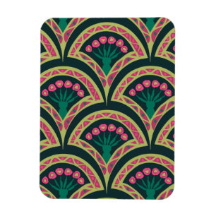 Magnet Flexible motif vert en forme de coquillage