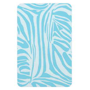 Magnet Flexible Motif Zèbre Bleu