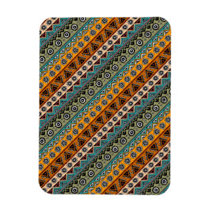 Magnet Flexible Motifs aztèques ethniques colorés design décoratif