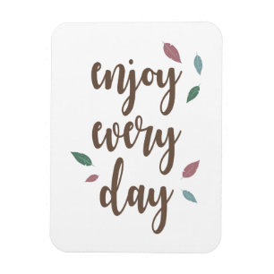 Magnet Flexible Motivation citation plume calligraphie texte