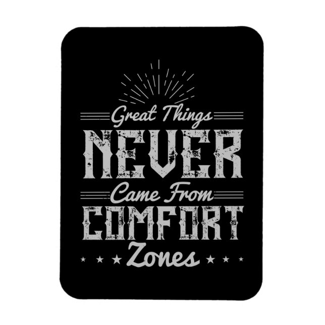 Magnet Flexible Motivation de grandes choses dans la zone de confo (Vertical)