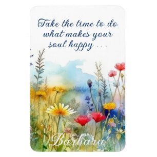 Magnet Flexible Motivationnel Rendre Votre Âme Joyeuse Personnalis