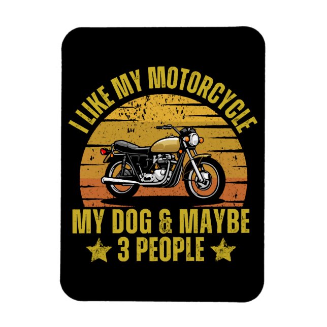 Magnet Flexible Moto Chien (Vertical)