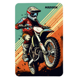 Magnet Flexible Motocross de nom personnalisé