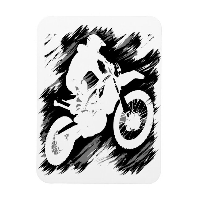 Magnet Flexible Motocross Quote Sport Motorcycle Racing (Vertical)