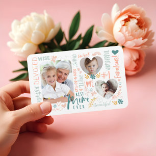 Magnet Flexible Mots pour le meilleur Mimi Ever Grandkids Photo Co