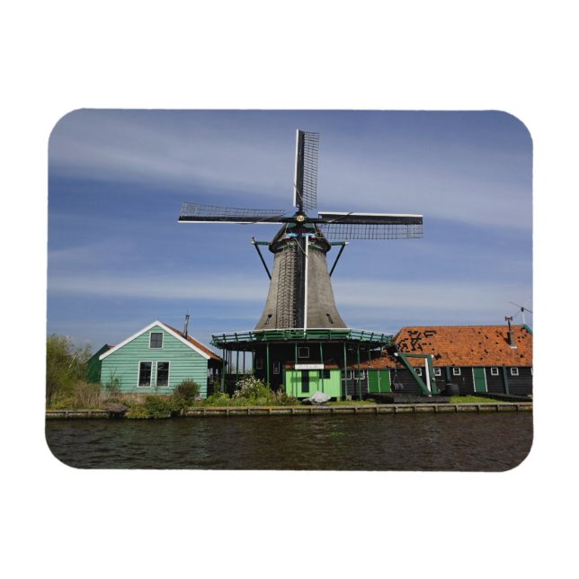 Magnet Flexible Moulin à vent, Zaanse Schans, Hollande, Pays-Bas 3 (Horizontal)