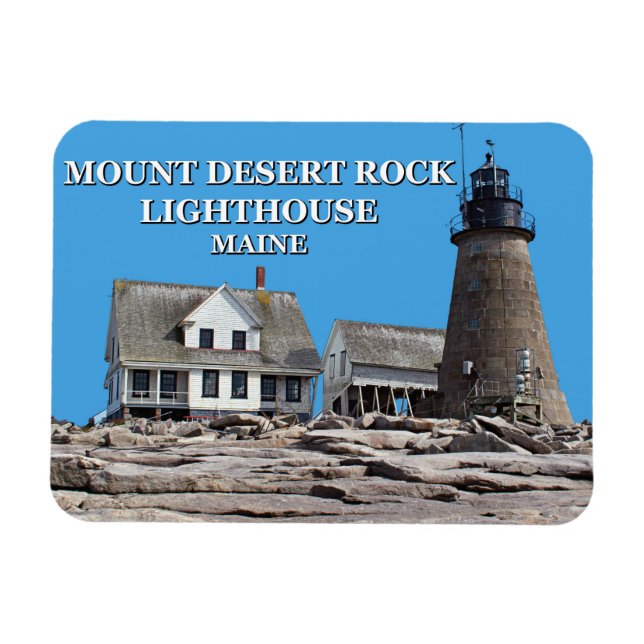 Magnet Flexible Mount Desert Rock Lighthouse, Maine (Horizontal)