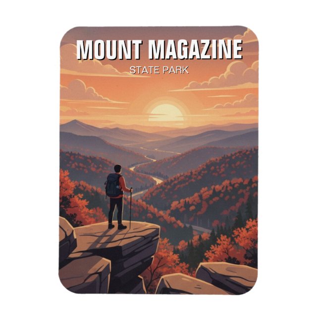 Magnet Flexible Mount Magazine State Park Arkansas Voyage (Vertical)