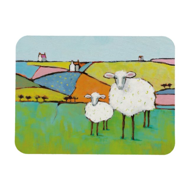 Magnet Flexible Moutons dans le pré (Horizontal)