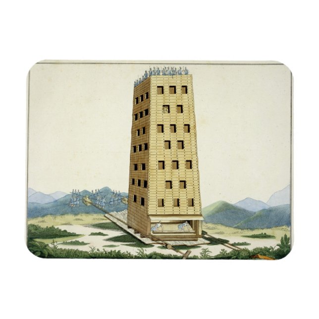 Magnet Flexible Moveable Tower designed after Caesar's Tower at N (Horizontal)