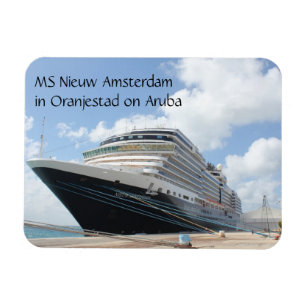 Magnet Flexible MS Nieuw Amsterdam Cruise Ship sur Aruba Caraïbes