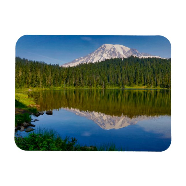 Magnet Flexible Mt. Rainier et Reflection Lake (Horizontal)