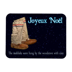 Magnet Flexible Mukluks de Noël