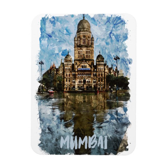 Magnet Flexible Mumbai India City View (Vertical)