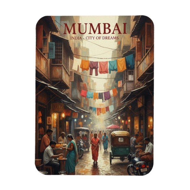 Magnet Flexible Mumbai Travel Souvenir (Vertical)