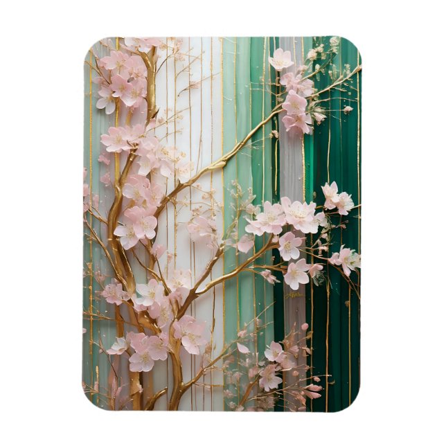 Magnet Flexible Mur de fleurs de cerisiers (Vertical)