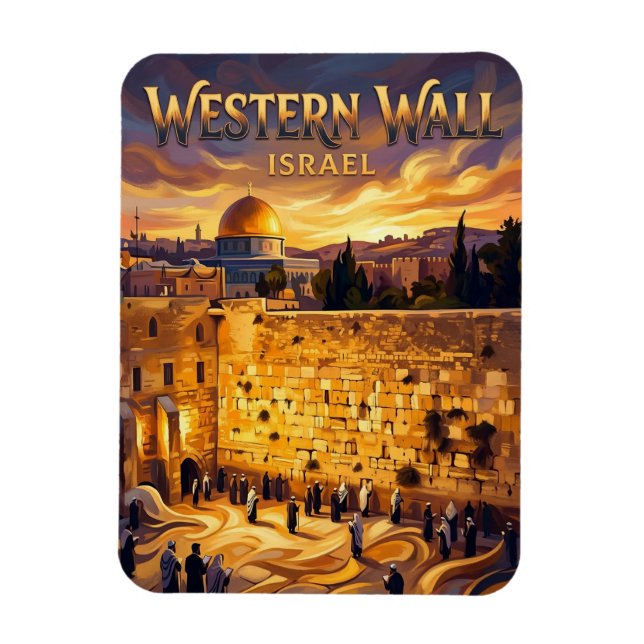Magnet Flexible Mur occidental Israël (Vertical)