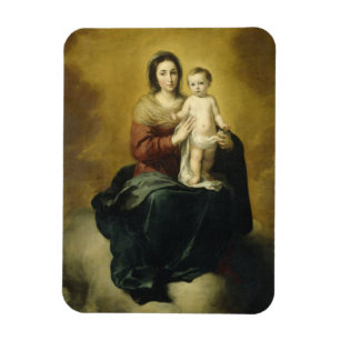 Magnet Flexible Murillo, Vierge et Enfant, Art Religieux
