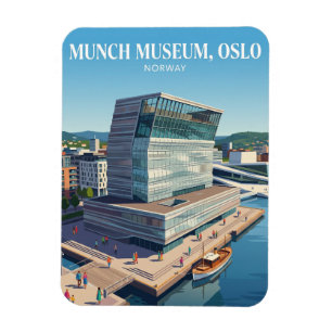 Magnet Flexible Musée Munch, Oslo, Norvège Norvège