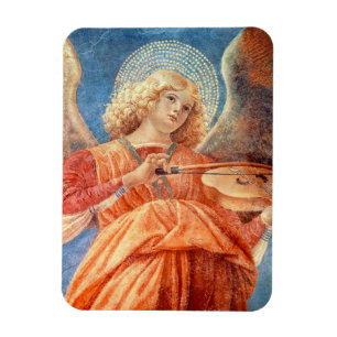 Magnet Flexible Musical angel playing the violin fresco