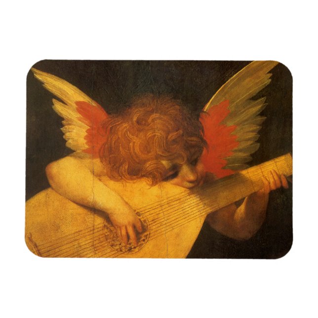 Magnet Flexible Musicien Angel Lecture par Rosso Fiorentino (Horizontal)