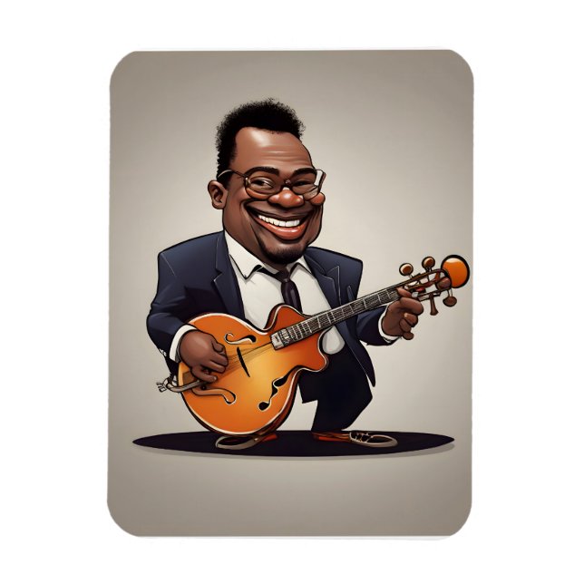 Magnet Flexible musiciens de jazz (Vertical)