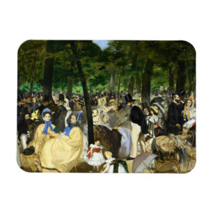 Magnet Flexible Musique dans le Tuileries par Edouard Manet