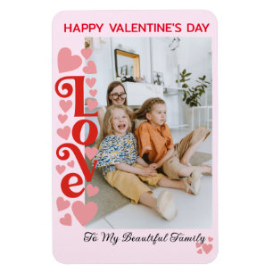 Magnet Flexible My Beautiful Family Photo Magnet, Saint Valentin