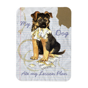 Magnet Flexible My German Shepherd Ate My Lesson Plan