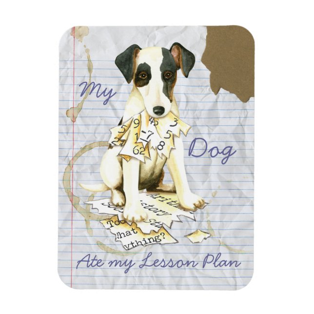 Magnet Flexible My Smooth Fox Terrier Ate Mon plan de leçon (Vertical)