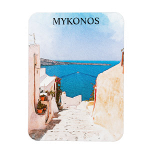 Magnet Flexible Mykonos Grèce Ocean View Travel