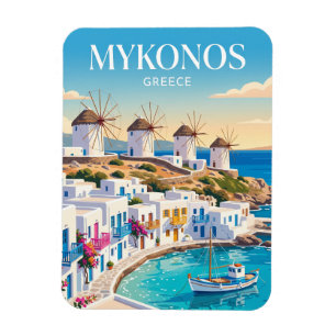 Magnet Flexible Mykonos Town Grèce