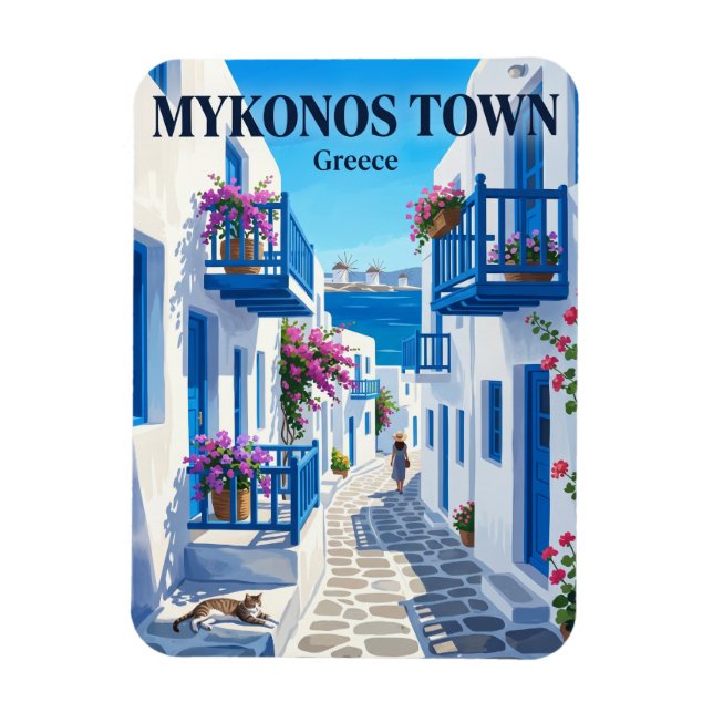 Magnet Flexible Mykonos Town, Mykonos, Grèce Grèce (Vertical)