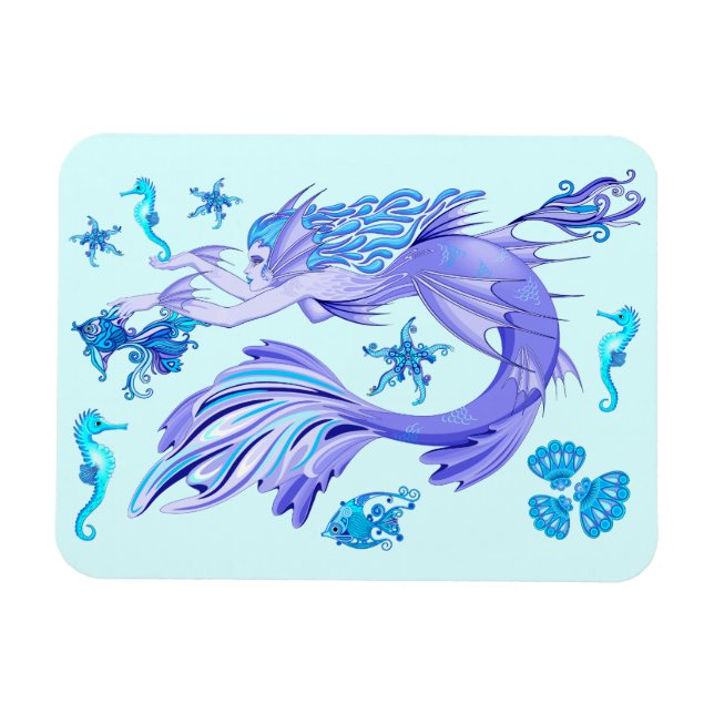 Magnet Flexible Mystic Fairy Purple Créature Carreaux en céramique (Horizontal)