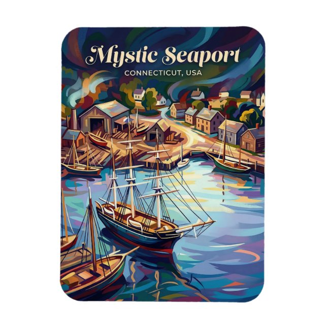 Magnet Flexible Mystic Seaport Connecticut (Vertical)