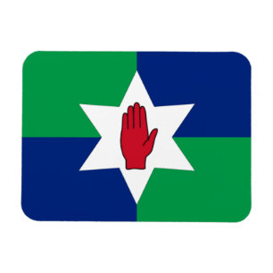 Magnet Flexible N. aimant de drapeau de l'Irlande - étoile sur
