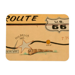 Magnet Flexible NA, États-Unis, Arizona, Holbrook Route 66 fresque