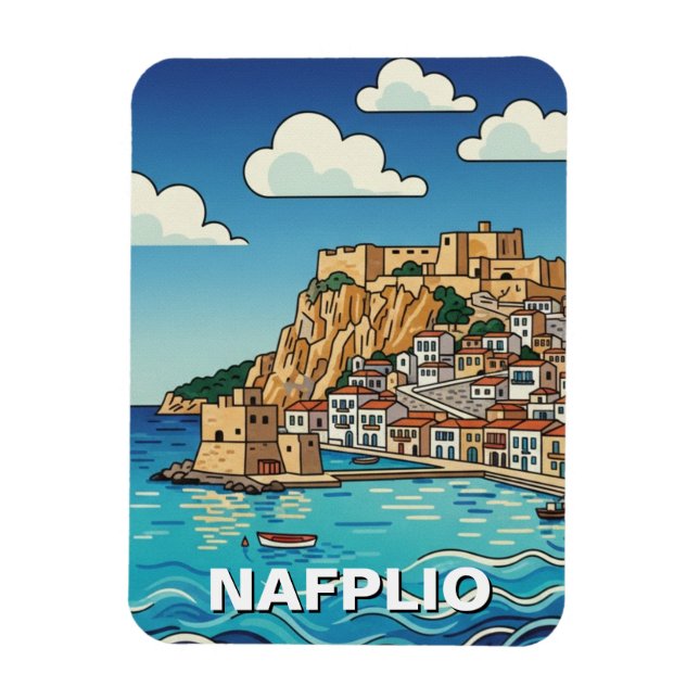 Magnet Flexible Nafplio Grèce Voyage (Vertical)