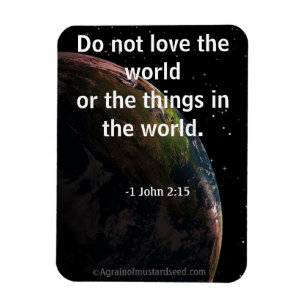 Magnet Flexible N'aimez pas la citation de la Bible mondiale