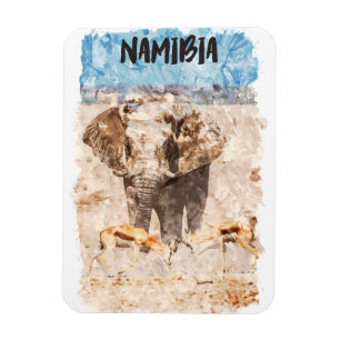 Magnet Flexible Namibie Afrique Safari pour la faune