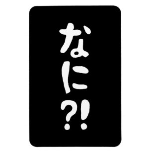 Magnet Flexible Nani ? ! な に ? ! Quoi ? ! Nihongo japonais