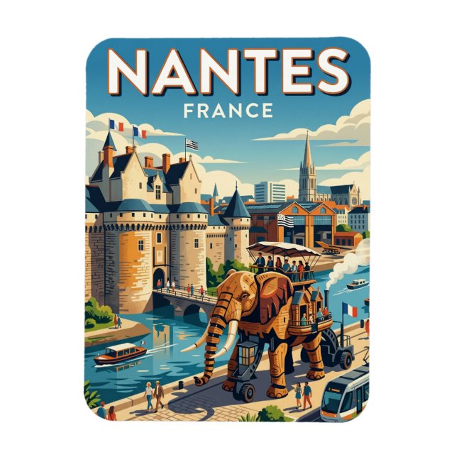 Magnet Flexible Nantes France (Vertical)