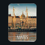 Magnet Flexible Nantes Photo Vintage<br><div class="desc">Nantes est commune de l'ouest de la France, au sud du Massif armoricain, qui s'exprime sur les rives de la Loire, à 50 km de l'océan Atlantique. Chef-lieu du département de la Loire-Atlantique, et préfecture de la région Pays de la Loire, elle est, en 2019, la sixième commune la plus...</div>